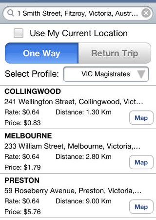 Process Mileage Calculator